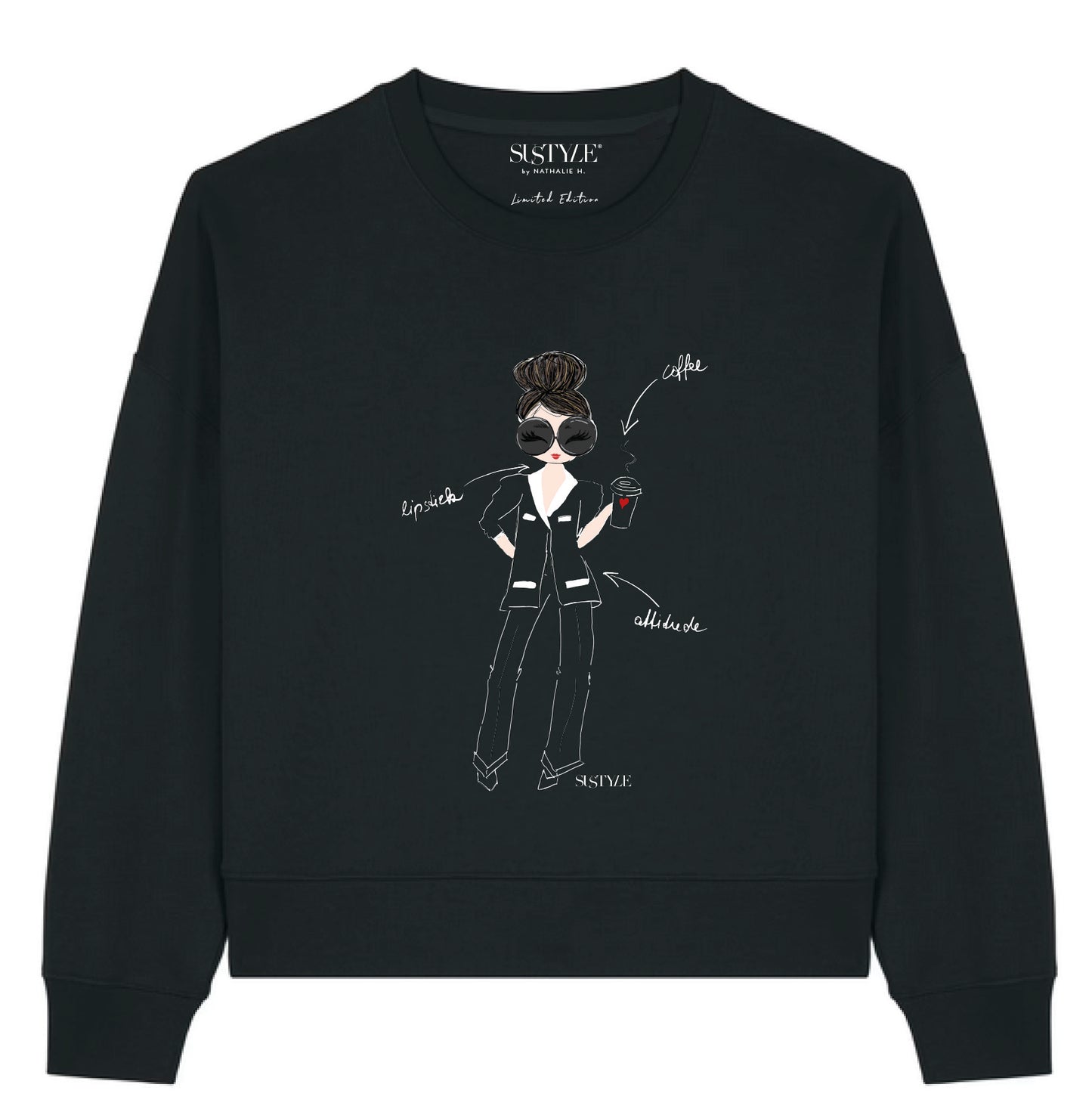 Attitude - Sweatshirt Schwarz