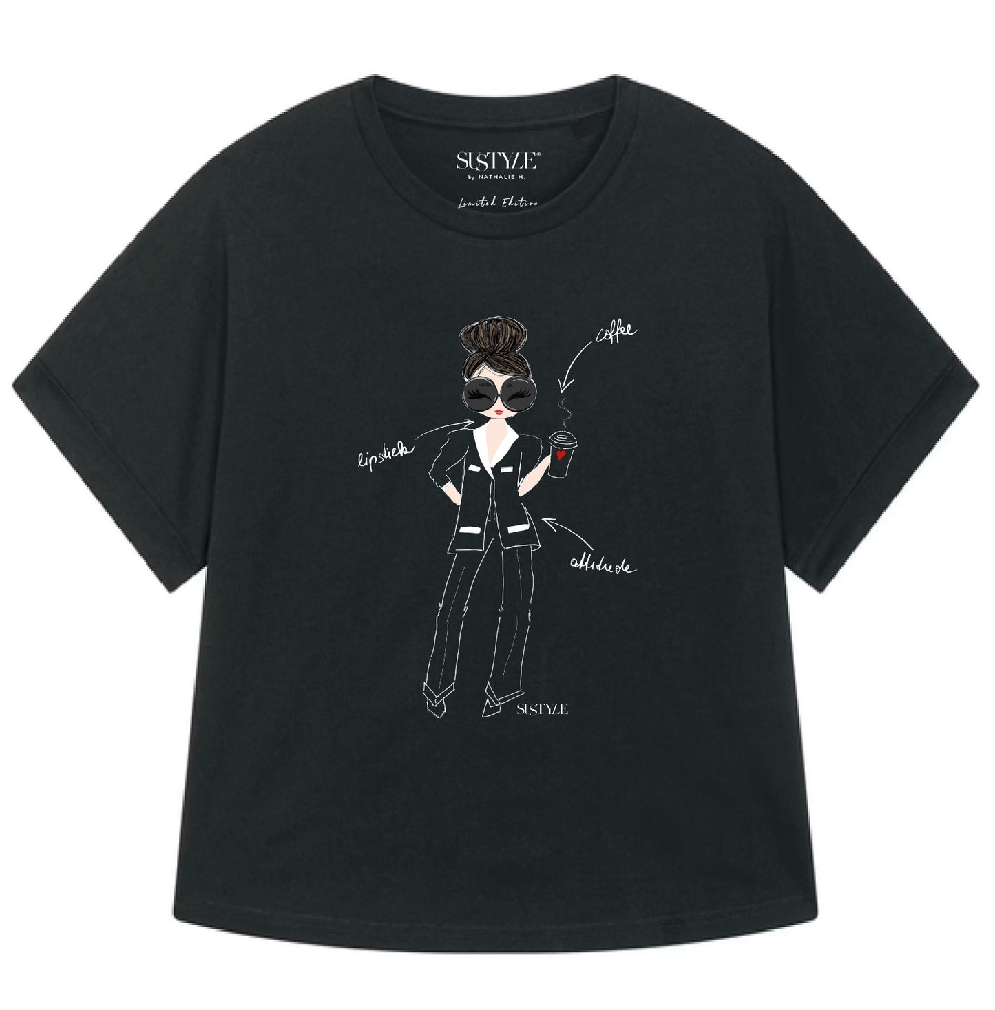 Attitude T-Shirt BLACK - Relaxed Fit