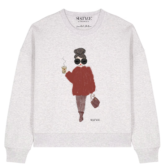 Fur Jacket CHILI - Sweatshirt Grau