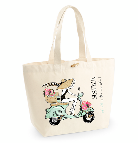 Scootergirl Tote Bag