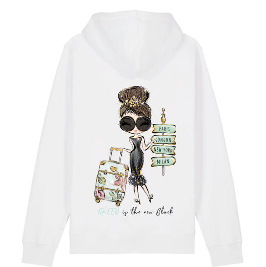 Paris London Hoodie Weiss/ Kollektionsteil