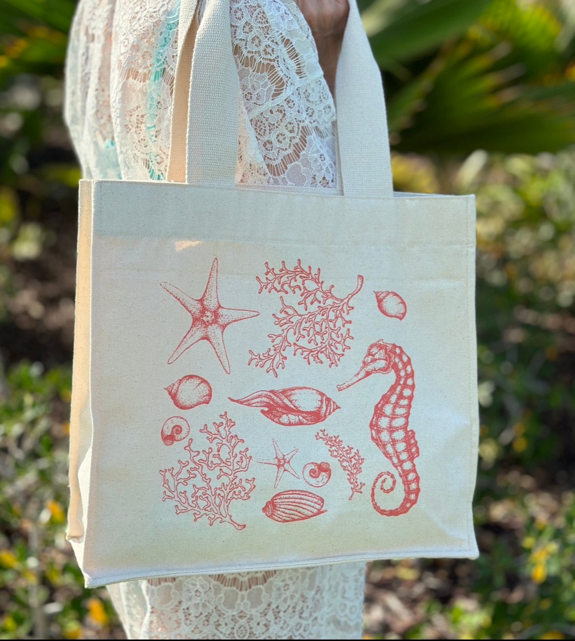 Coral Reef Tote Bag - Beach Bag aus Canvas