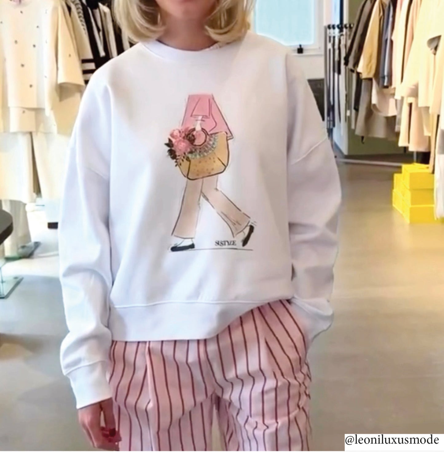 Café SUSTYLE Yellow - Sweatshirt.