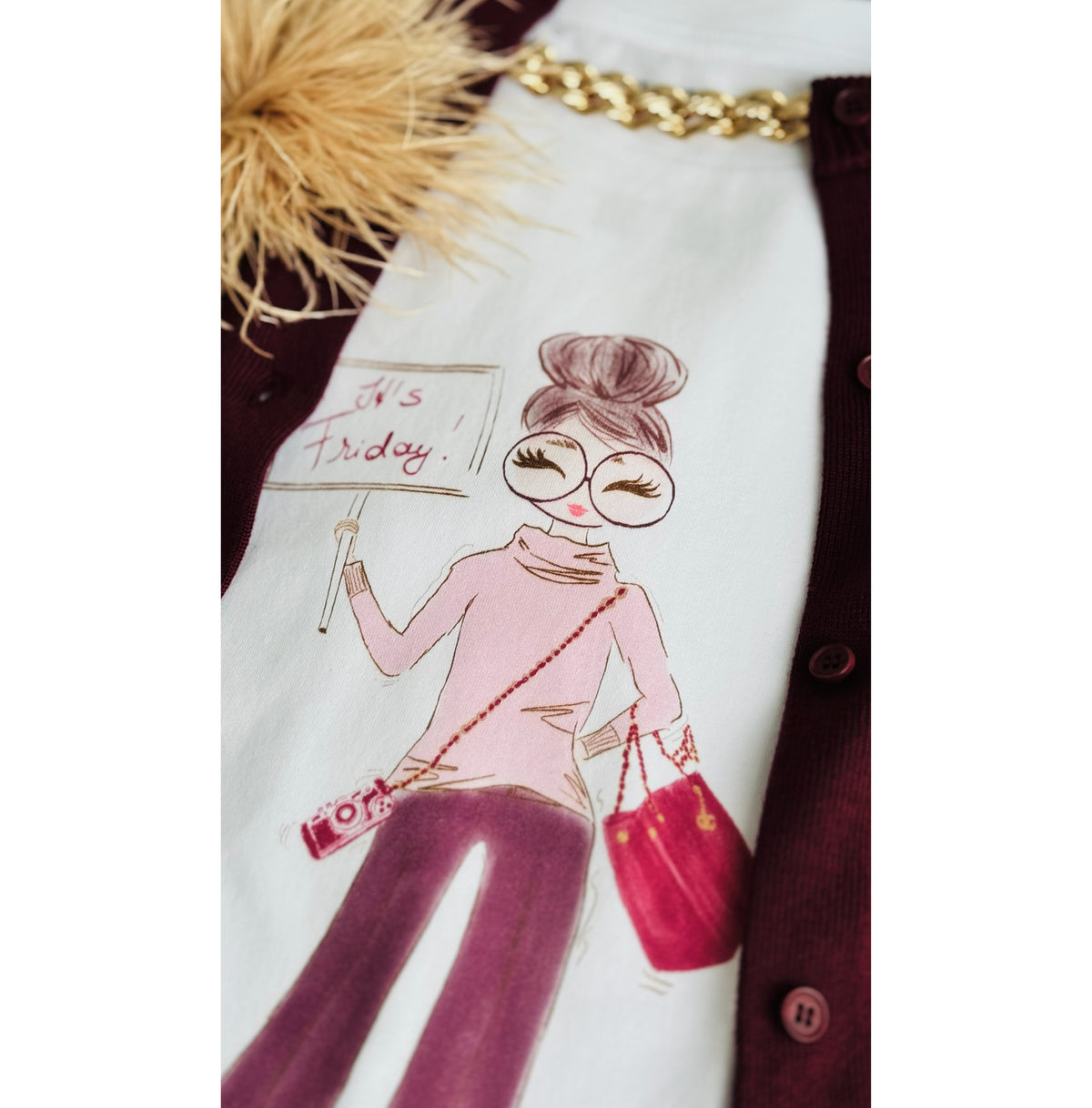 It's Friday Pink - Relaxed Fit