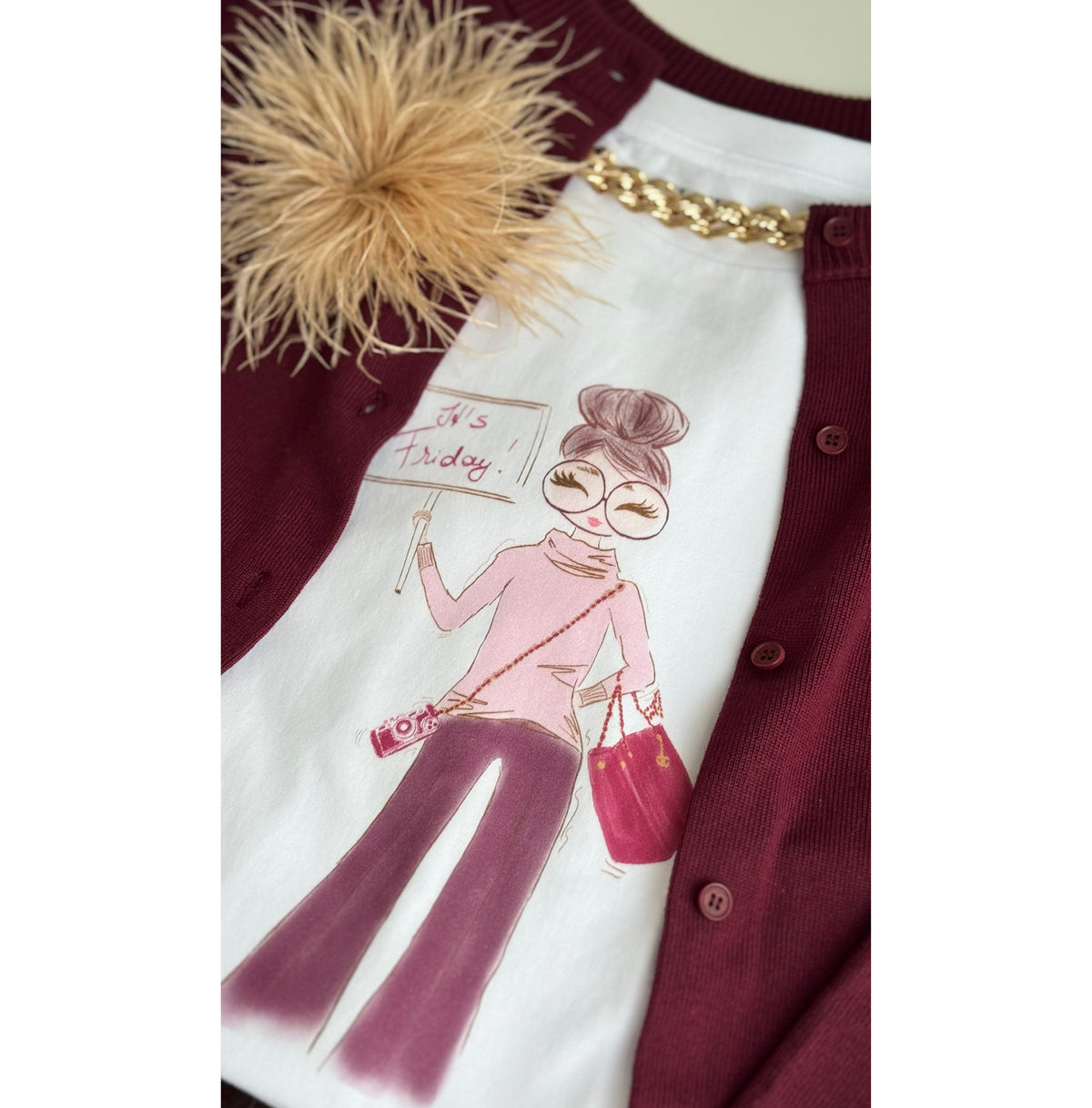 It's Friday Pink - Relaxed Fit