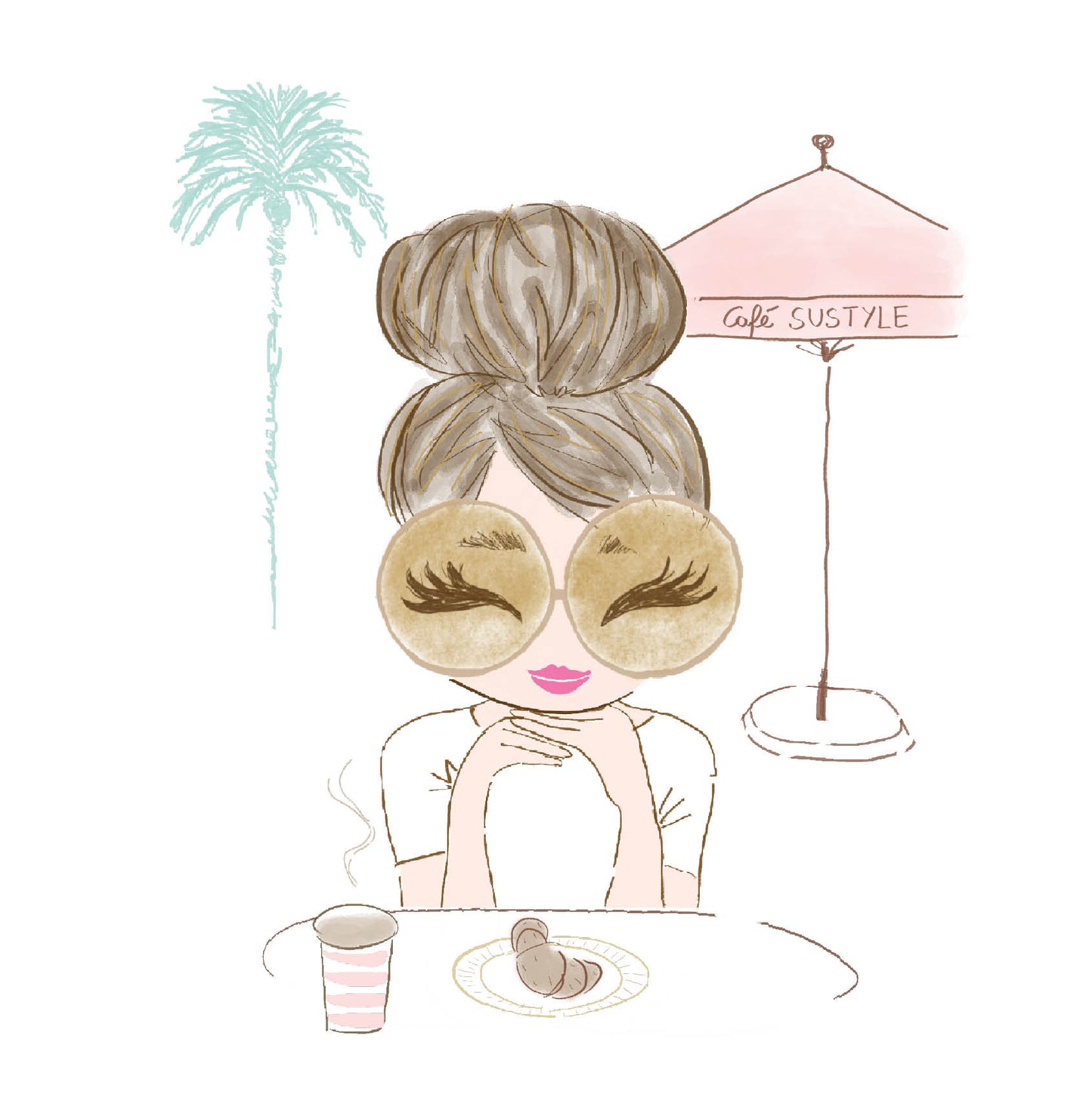 Café SUSTYLE Pink - Sweatshirt.