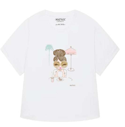 Café SUSTYLE Pink - Relaxed Fit.