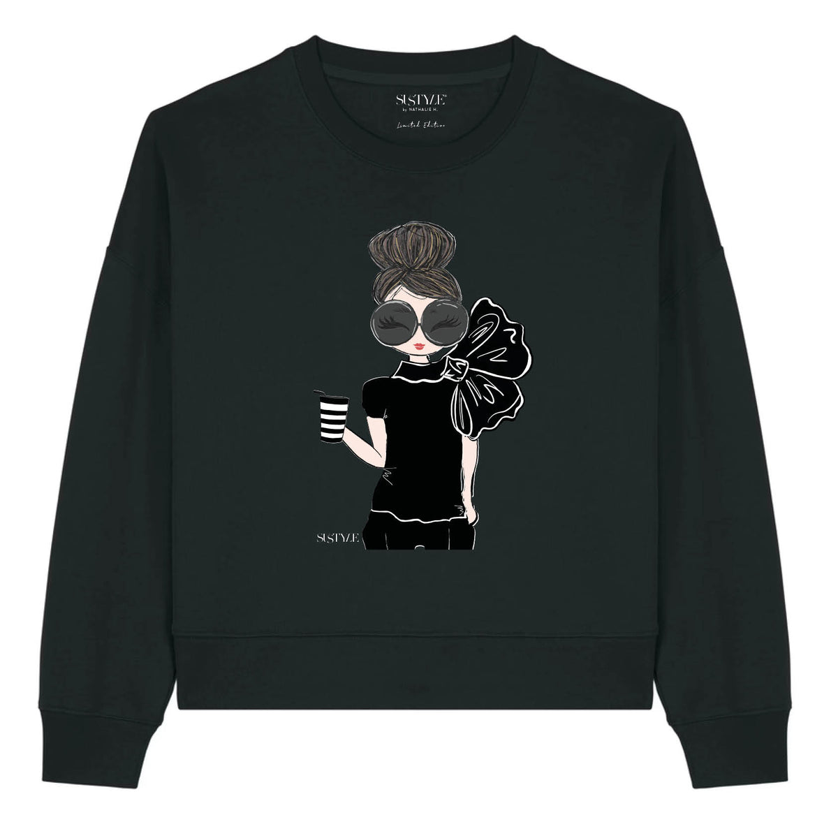 ICONIC EDITION Bold Bow - Sweatshirt Black
