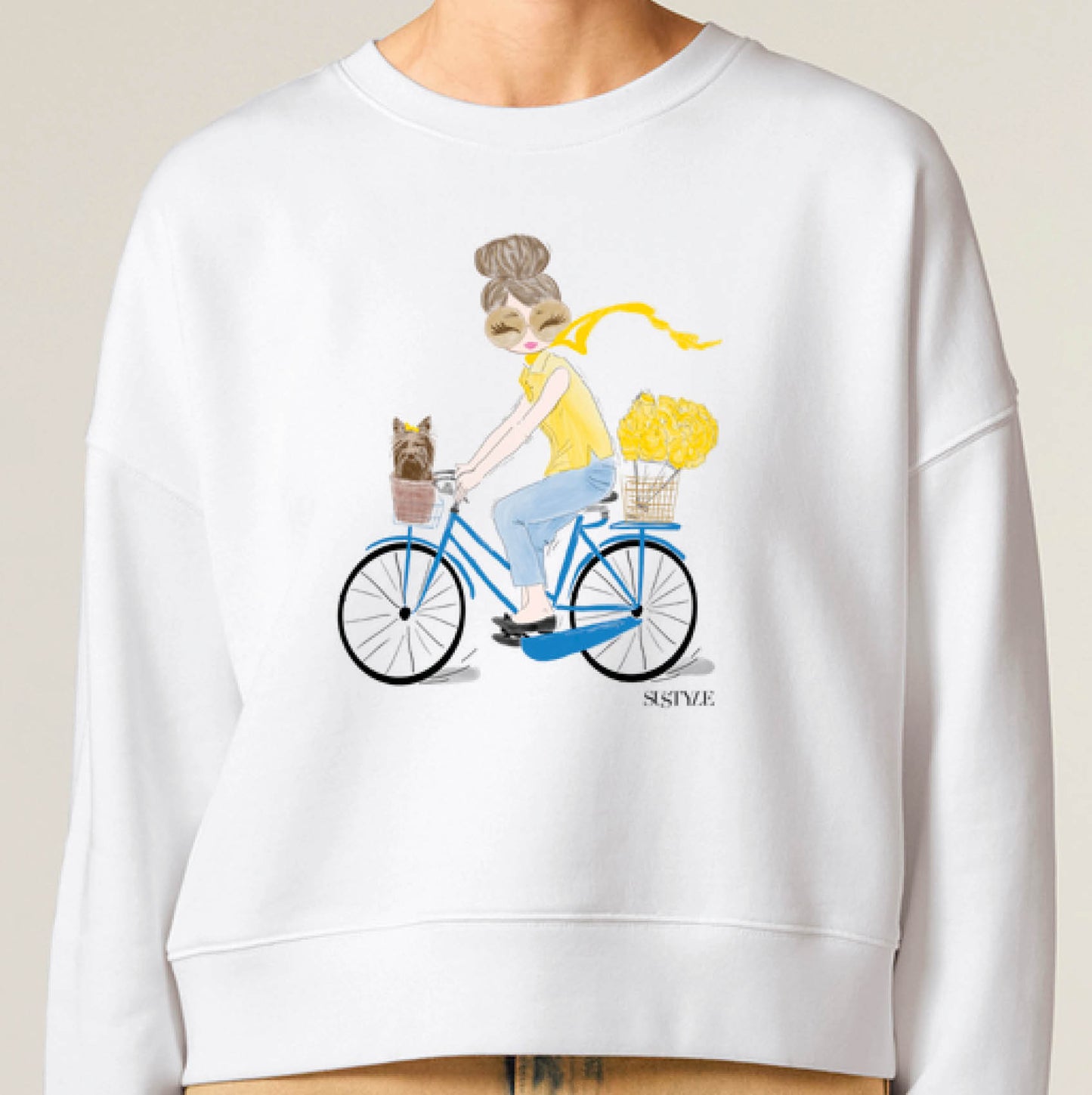 BIKE YELLOW - Sweatshirt