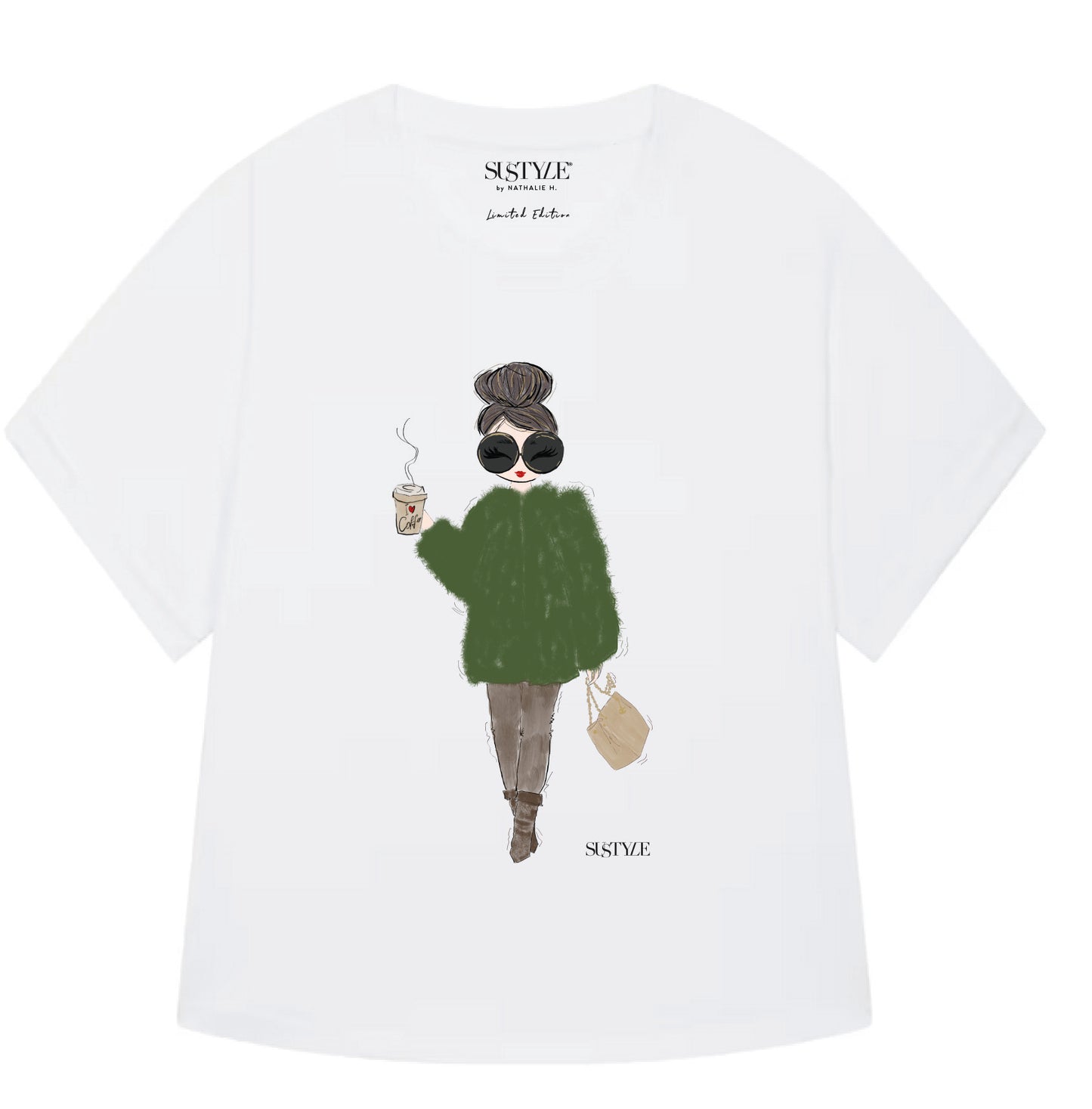 Fur Jacket GREEN - Relaxed Fit