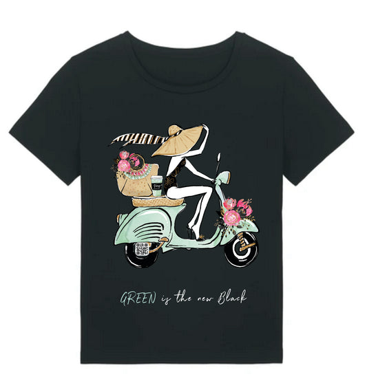 Scootergirl T-Shirt Schwarz / Kollektionsteil