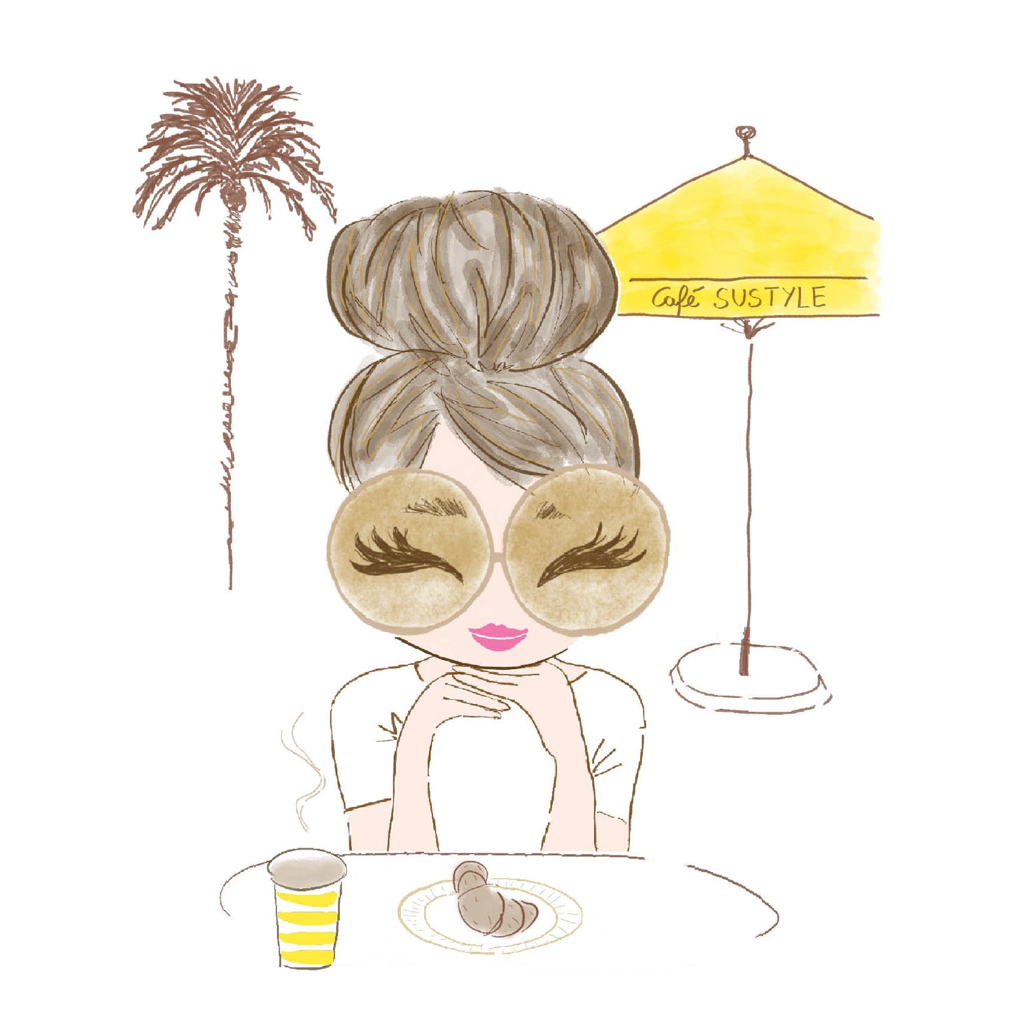Café SUSTYLE Yellow - Sweatshirt.