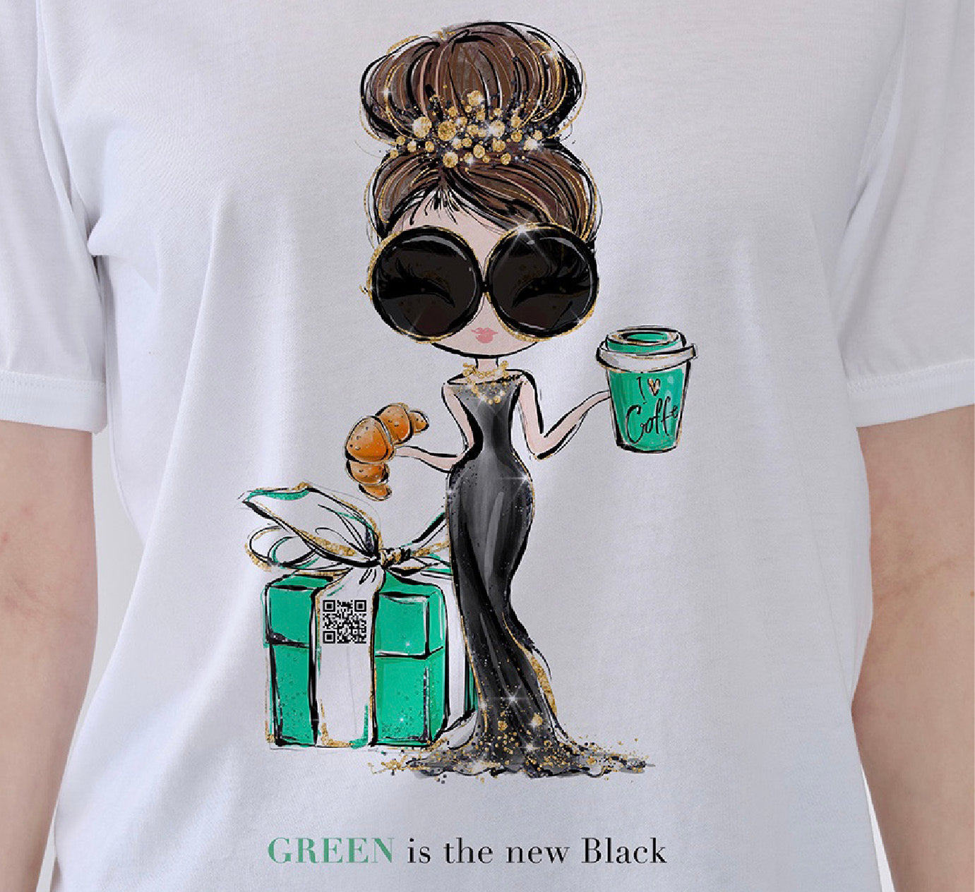 Green Girl T-Shirt -weiss-