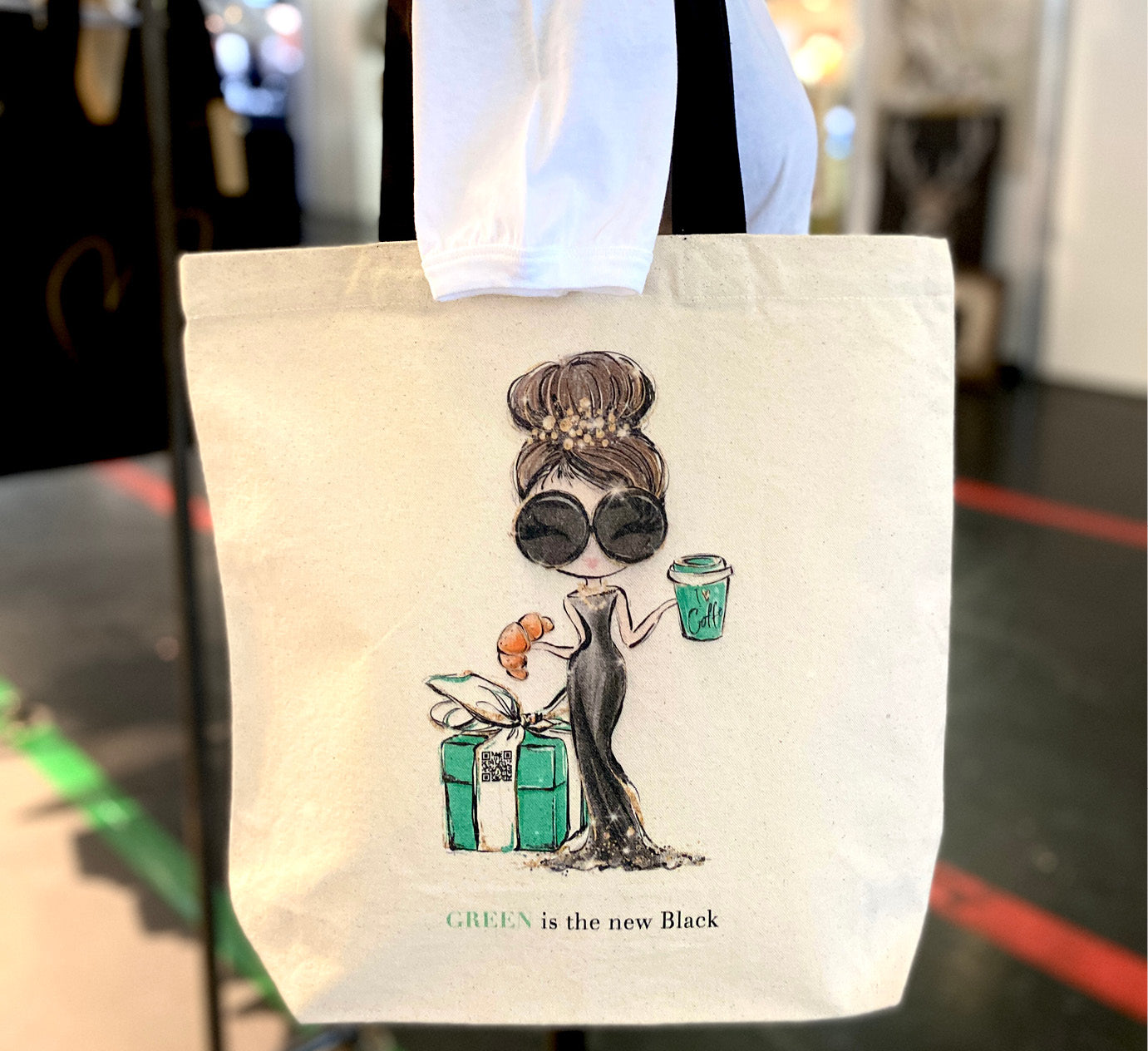 Green Girl Shopper -naturfarben-