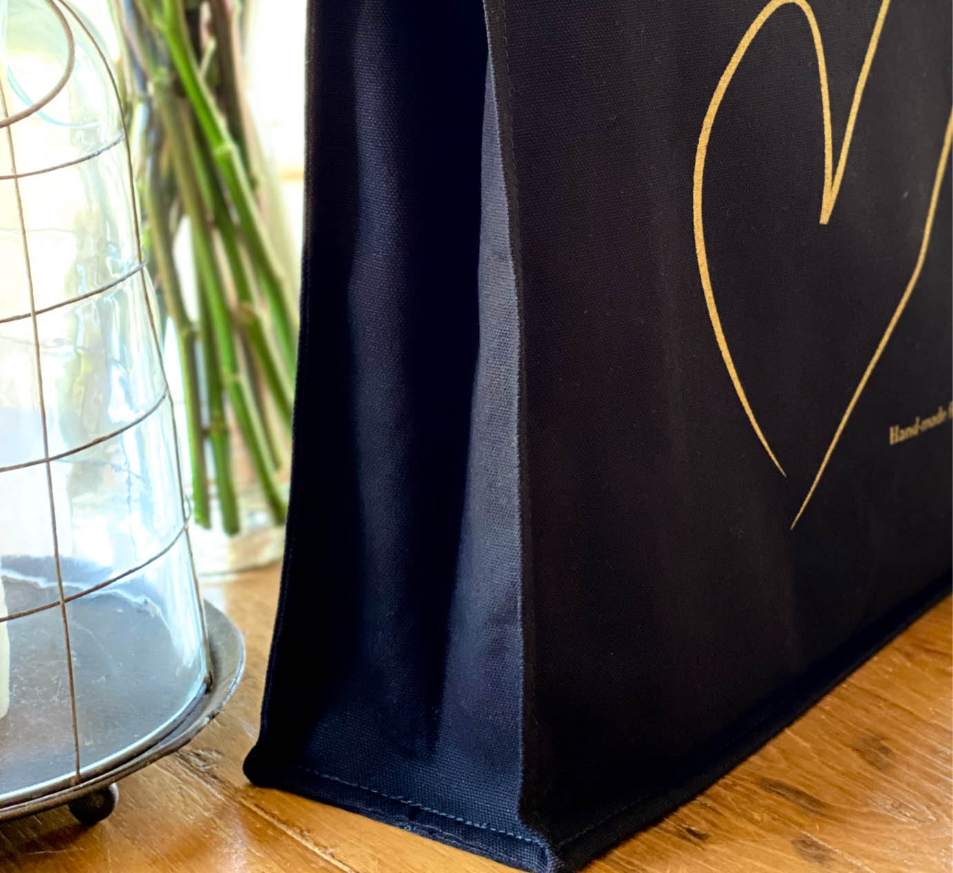 Golden Heart Tote Bag